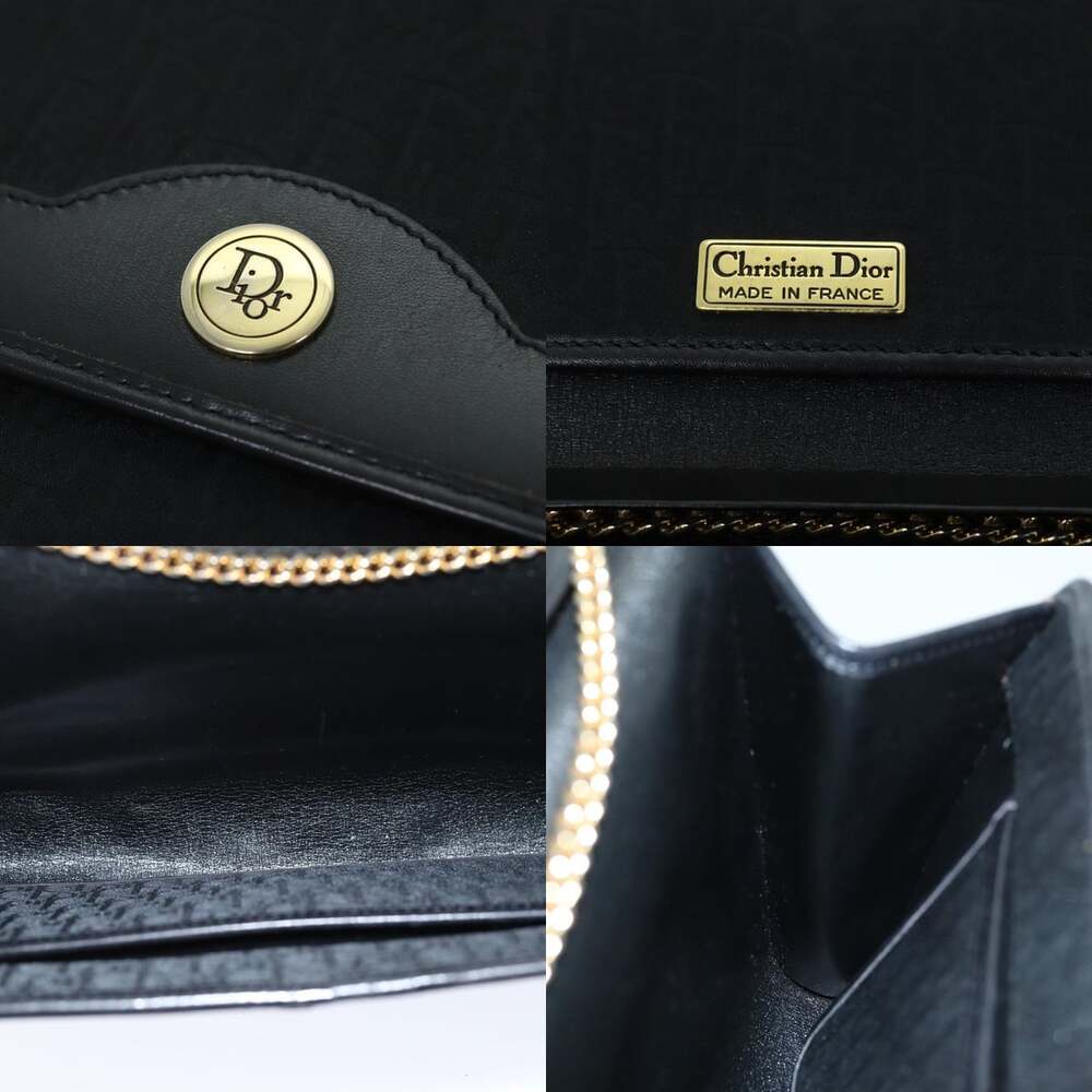 DIOR Trotter Canvas Chain Shoulder Bag Black - Picture 11 of 12